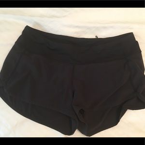 Black Speed Shorts - Size 8 - LuLulemon